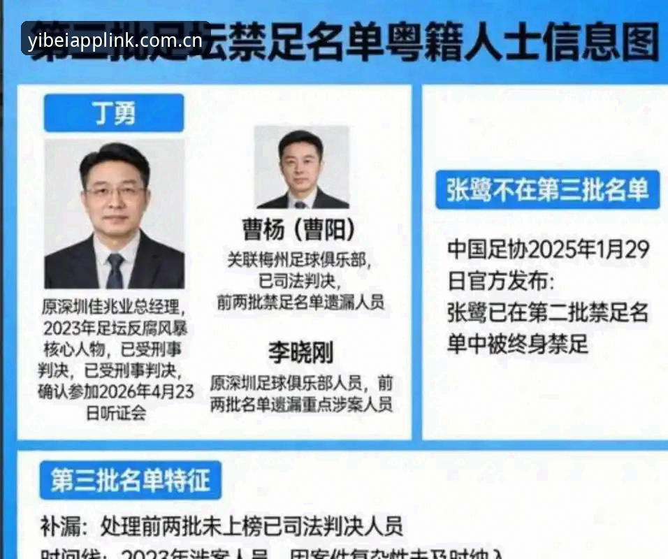 易倍体育APP怎么下载安装失败 揭秘足协第三批禁足名单背后:65人被罚,17人终身禁赛的行业震荡